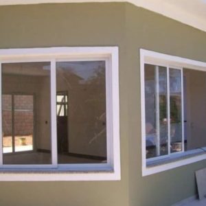 Противопожарное алюминиевое окно белого цвета / серия FRM1166